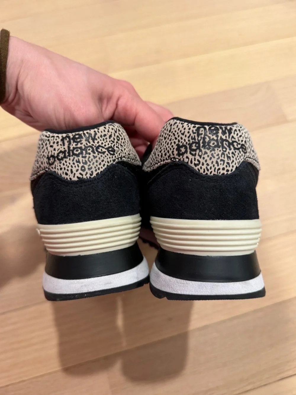 New Balance 574 Leopard Print Sneakers - Picture 5 of 6